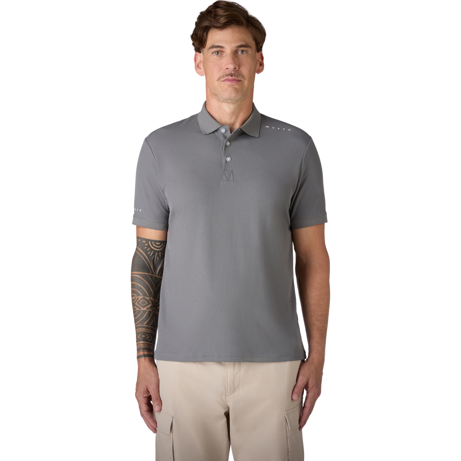 2026 Musto Mens Evo Crew Pro Lite Polo 84220 - Castle Rock